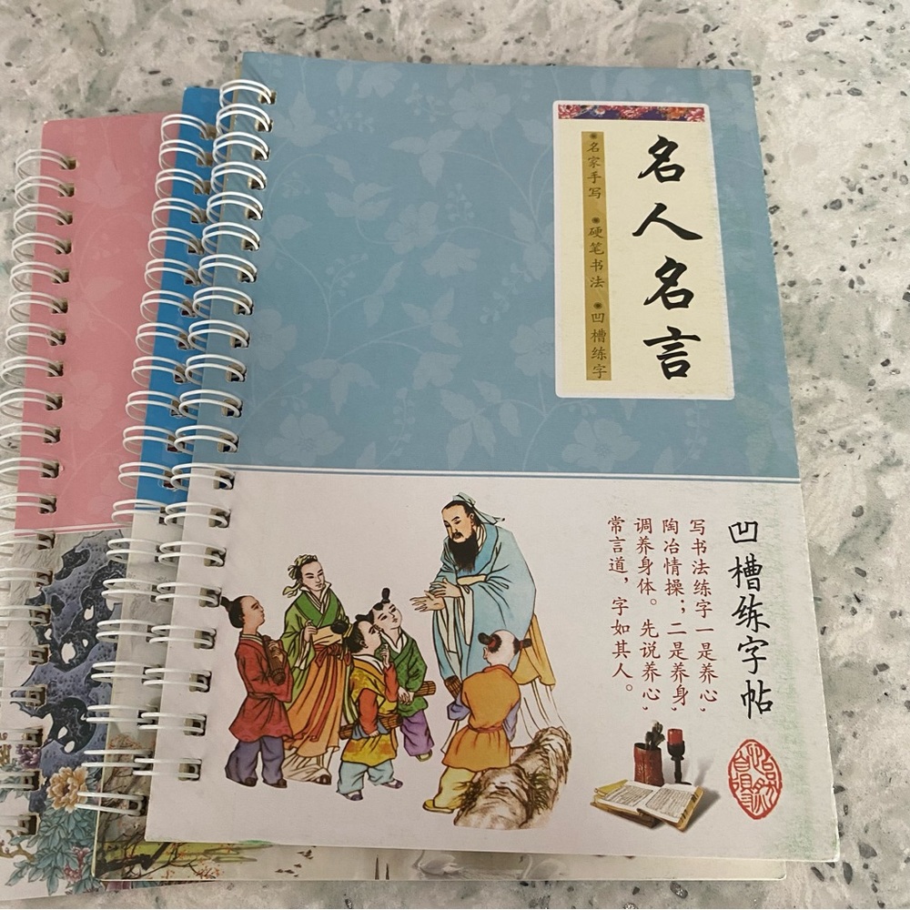 6 Practice Chinese Writing Books Set with Resuable Pages & Disappearing Ink - Picture 6 of 10